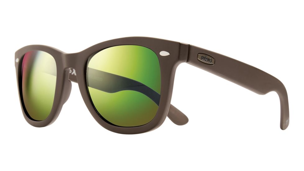 Revo Forge Superflex Sunglasses, Matte Brown Frame, Evergreen Lens, Medium, RE 1096 02 GN