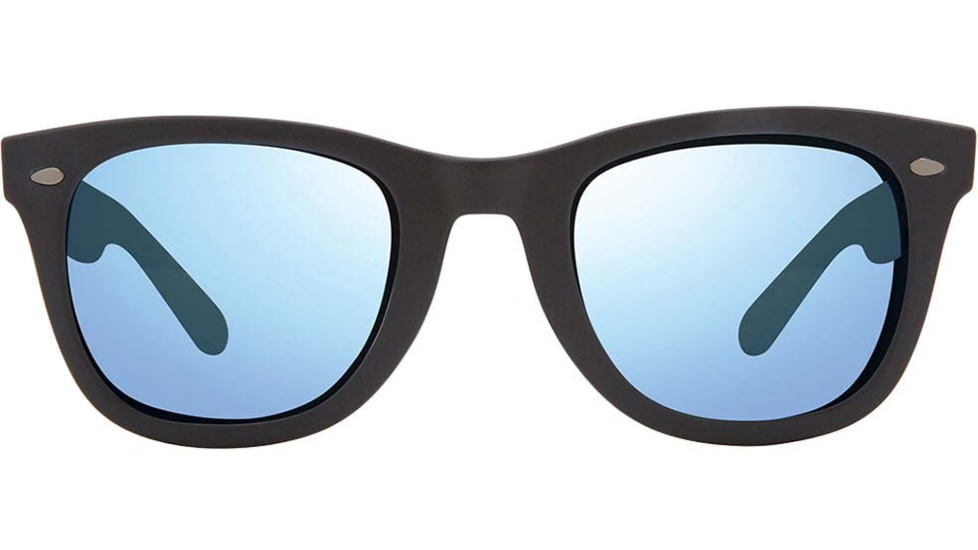 Revo Forge Superflex Sunglasses, Matte Black -Blue Water Frame, Matte Black -Blue Water Lens, Medium, RE 1096N 01 BL