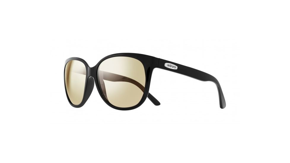 Revo Grand Classic Sunglasses, Black Frame, Champagne Lens, Polarized, RE 4051 01 CH
