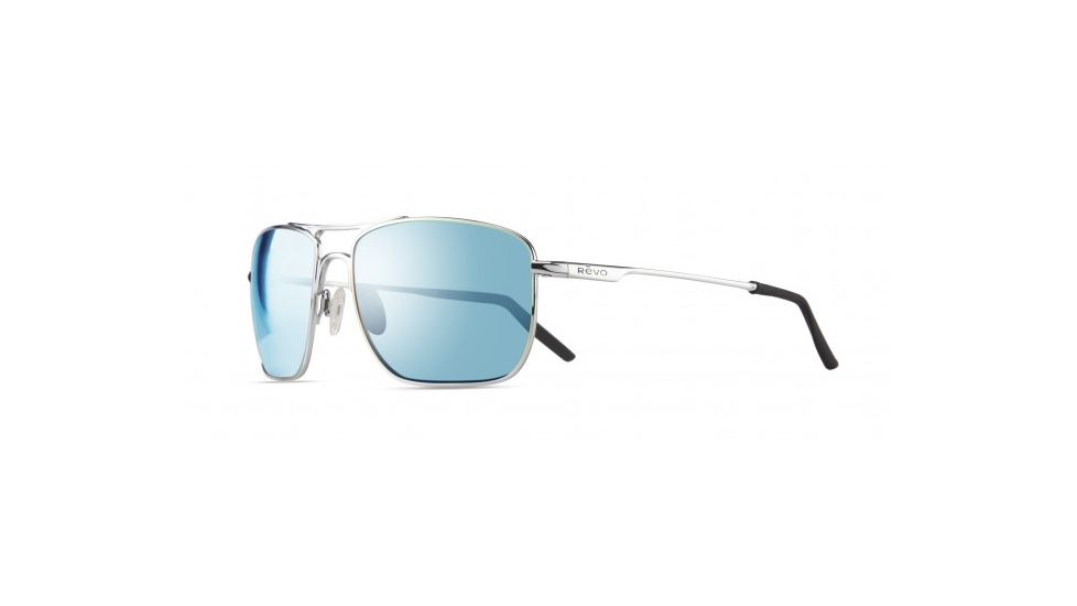 Revo Groundspeed Single Vision Prescription Sunglasses, Chrome Frame, Polarized, RE 3089 04 GYSV