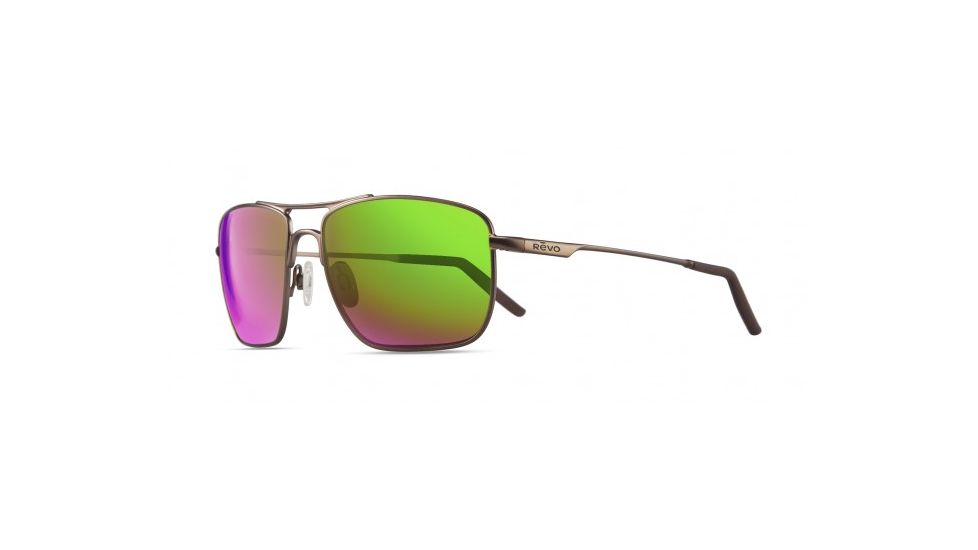 Revo Groundspeed Single Vision Prescription Sunglasses, Brown Frame, Polarized, RE 3089 03 GNSV