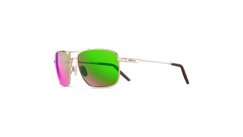 Revo Groundspeed Sunglasses, Gold Frame, Green Water Lens, Polarized, RE 3089 02 GN