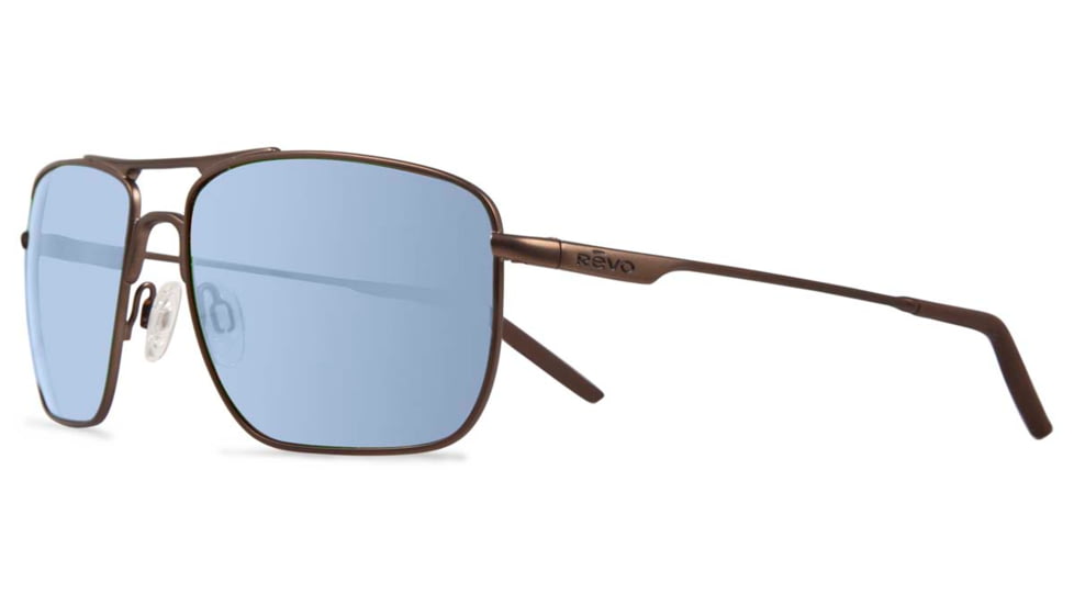 Revo GroundSpeed Sunglasses, Brown Frame, Blue Water Lens RE3089-03-BL