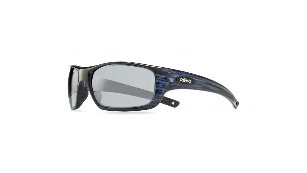 Revo Guide II Sunglasses, Navy Woodgrain Frame, Graphite Lens, Polarized, RE 4073 05 GY