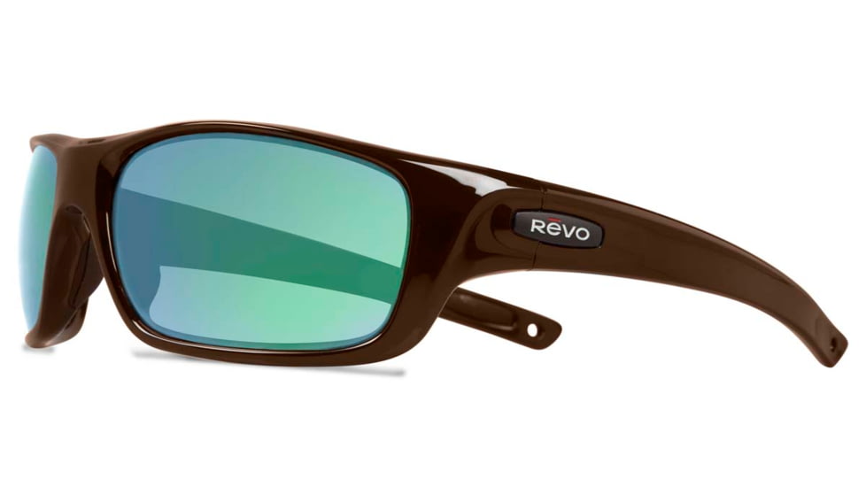 Revo Guide II Sunglasses, Brown Frame, Green Water Lens RE4073-02-GN
