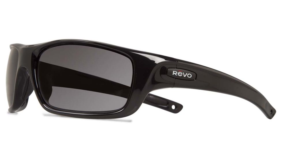 Revo Guide II Sunglasses, Shiny Black Frame, Graphite Lens RE4073-01-GY