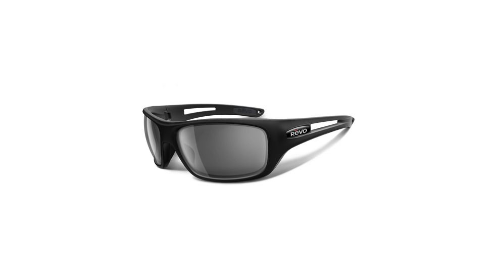 Revo Guide Matte Black Nylon Frame, Graphite Lens Sunglasses - RE4054-02