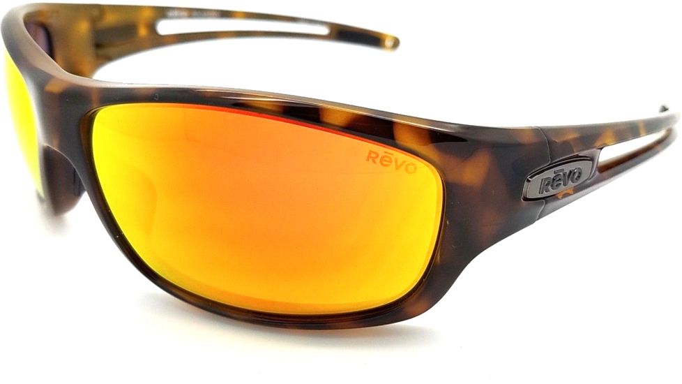 Revo Guide S Eyewear - Unisex - Sunglasses, Matte Tortoise Frame, Solar Orange Lens, Polarized, RE 4070 02 OG