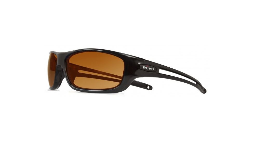 Revo Guide S Sunglasses, Matte Black Frame, Open Road Lens, Polarized, RE 4070 11 OR