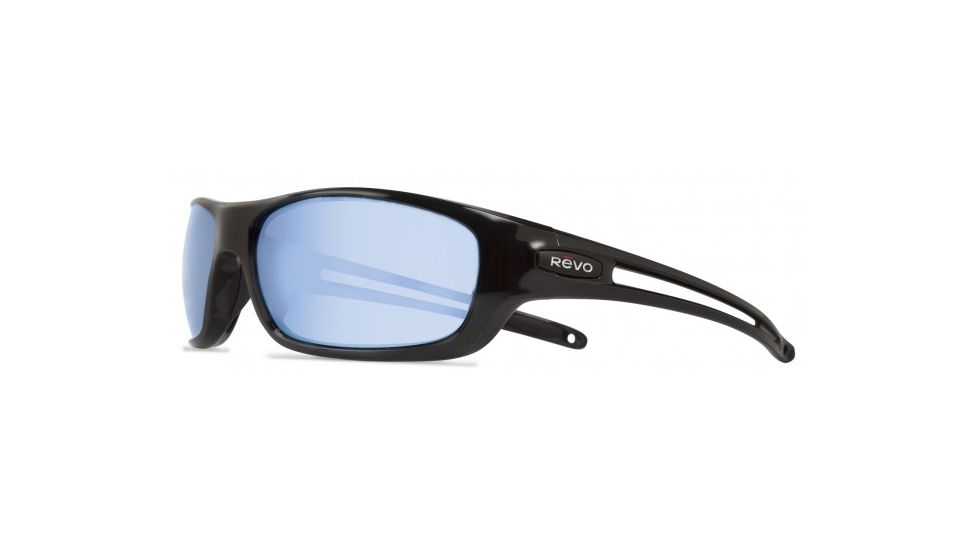 Revo Guide S Single Vision Prescription Sunglasses, Matte Black Frame, Polarized, RE 4070 11 BLSV