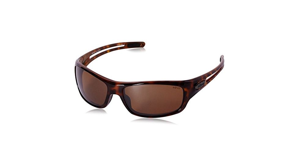 Revo Guide S Single Vision Prescription Sunglasses, Matte Tortoise Frame, Polarized, RE 4070 02 BRSV