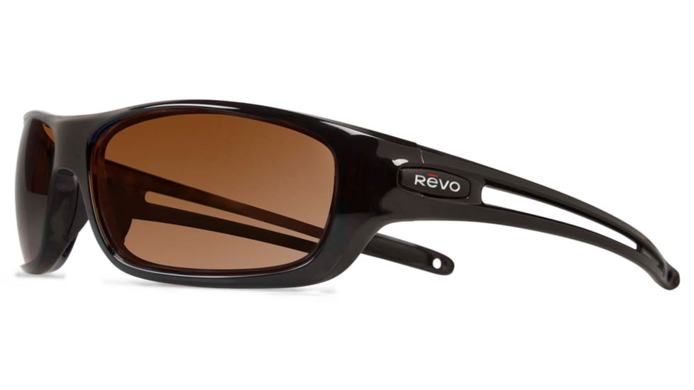 Revo Guide S Sunglasses, Black Frame, Terra Lens RE4070-01-BR
