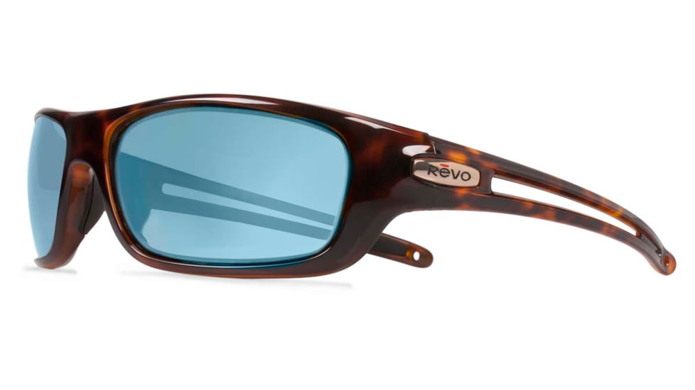Revo Guide S Sunglasses, Tortoise Frame, Blue Water Lens RE4070-02-BL