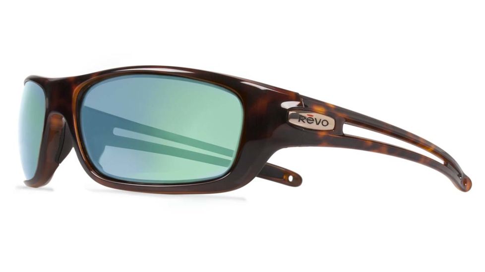 Revo Guide S Sunglasses, Tortoise Frame, Green Water Lens RE4070-02-GN