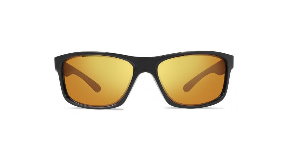 Revo Harness Sunglasses, Matte Black Frame, Solar Orange Lens, Polarized, RE 4071 11 OG