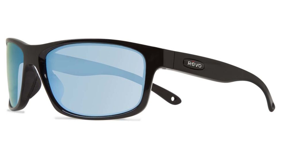 Revo Harness Sunglasses, Black Frame, Blue Water Lens RE4071-01-BL