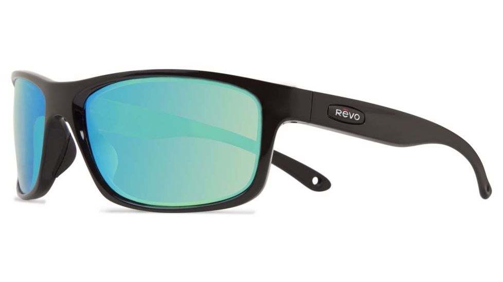 Revo Harness Sunglasses, Matte Black Frame, Green Water Lens RE4071-11-GN