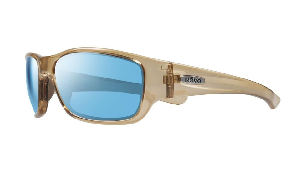 Revo Heading Sunglasses, Shiny Sol Frame, Blue Water Lens, Polarized, RE 4058 11 BL