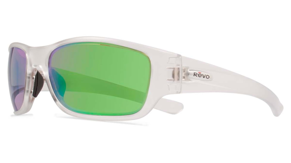 Revo Heading Sunglasses, Crystal Frame, Green Water Lens RE4058-09-GN