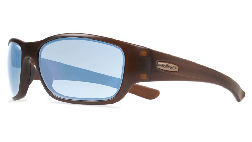 Revo Heading Sunglasses, Matte Brown Frame, Blue Water Lens RE4058-02-BL