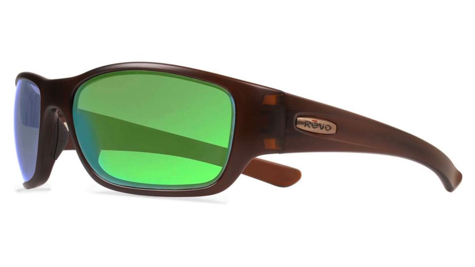 Revo Heading Sunglasses, Matte Brown Frame, Green Water Lens RE4058-02-GN