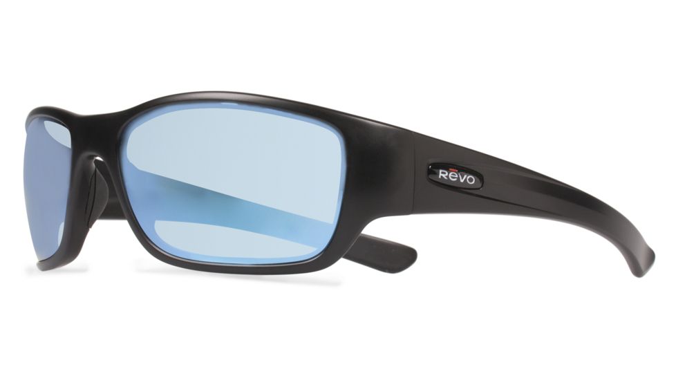 Revo Heading Sunglasses, Matte Black Frame, Blue Water Lens RE4058-01-BL