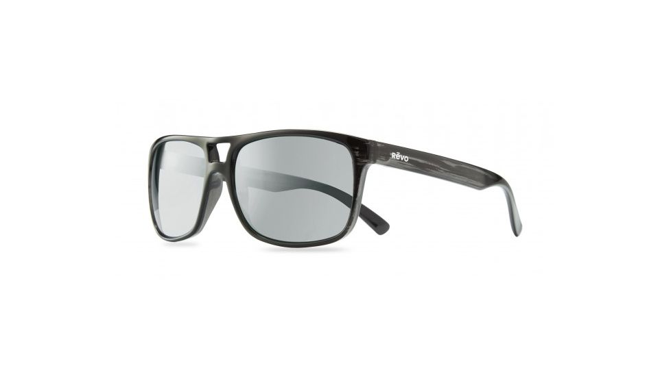 Revo Holsby Sunglasses, Black Woodgrain Frame, Graphite Lens, Polarized, RE 1019 01 GY