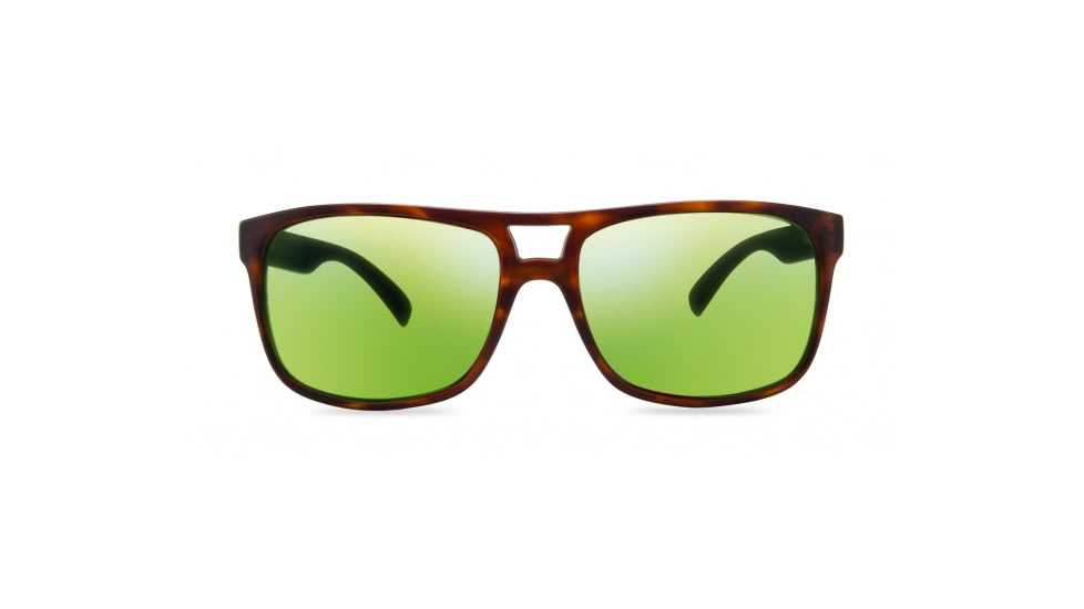 Revo Holsby Sunglasses, Matte Dark Tortoise Frame, Green Water Lens, Polarized, RE 1019 02 GN