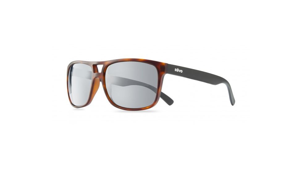 Revo Holsby Sunglasses, Matte Dark Tortoise Frame, Graphite Lens, Polarized, RE 1019 02 GY
