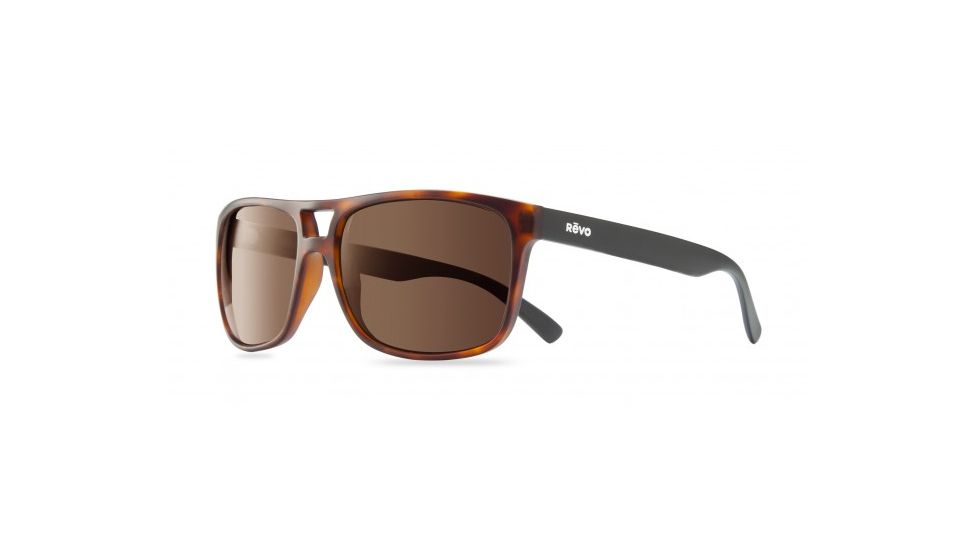 Revo Holsby Sunglasses, Matte Dark Tortoise Frame, Terra Lens, Polarized, RE 1019 02 GBR