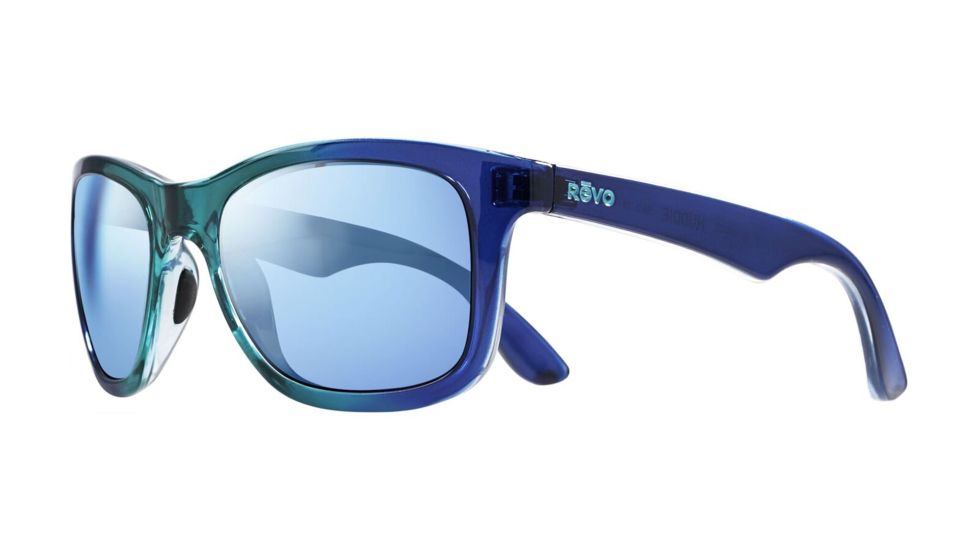 Revo Huddie Eyewear - Unisex - Sunglasses, Seabreeze Frame, Blue Water Lens, Polarized, RE 1000 07 BL