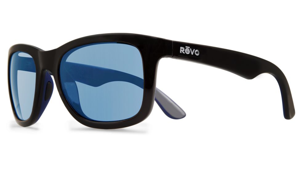 Revo Huddie Progressive Prescription Sunglasses, Matte Black/Blue/Grey Frame, Blue Water Lens, Polarized-RE1000-01BLPR