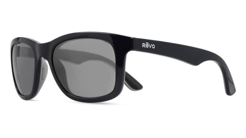 Revo Huddie Progressive Prescription Sunglasses, Shiny Black/Grey/Black Frame, Graphite Lens, Polarized-RE1000-11GYPR