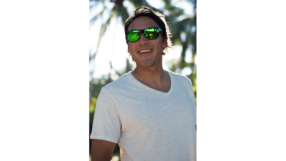 Revo Huddie Progressive Prescription Sunglasses, Tortoise Frame, Green Water Lens, Polarized-RE1000-02GNPR