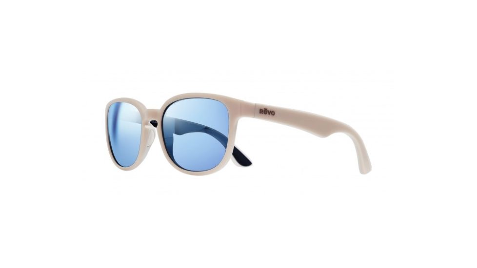 Revo Kash Eyewear - Unisex - Sunglasses, Blush/Cream/Navy Frame, Blue Water Lens, Polarized, RE 1028 10 BL