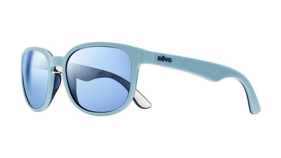 Revo Kash Eyewear - Unisex - Sunglasses, Sea Breeze/Navy/Crea Frame, Blue Water Lens, Polarized, RE 1028 08 BL