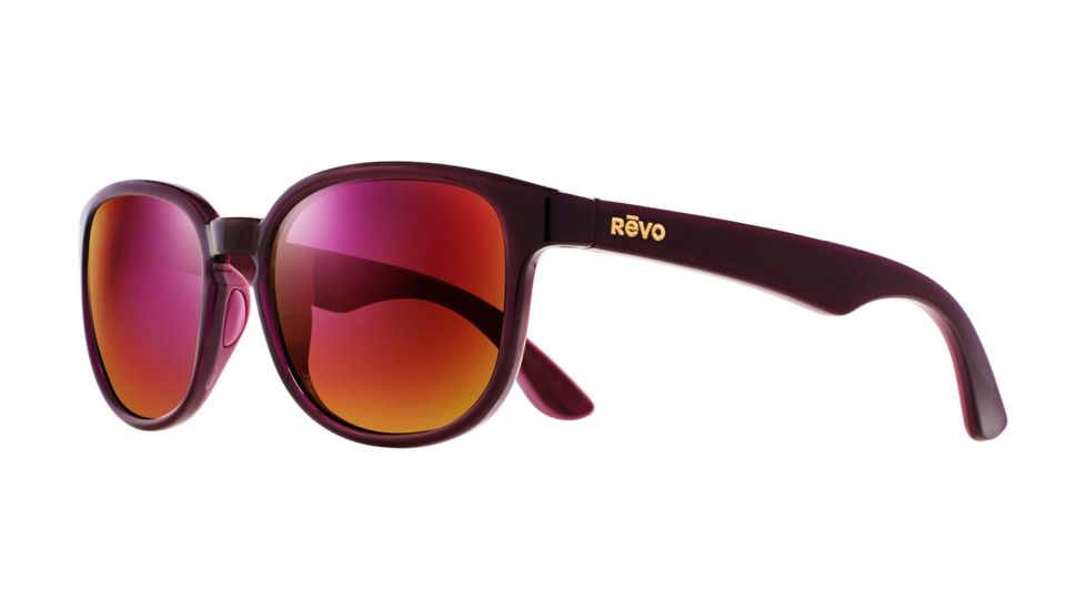 Revo Kash Eyewear - Unisex - Sunglasses, Violet Sunset/Magent Frame, Spectra Lens, Polarized, RE 1028 06 SP