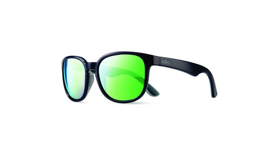 Revo Kash Global Fit Sunglasses, Navy/Grey/Atlantic Frame, Green Water Lens, Polarized, RE 1028GF 05 GN