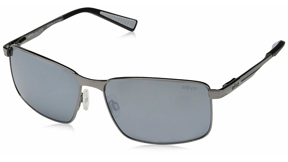 Revo Knox Eyewear - Unisex - Sunglasses, Black Frame, Graphite Lens, Polarized, RE 1047 01 GY