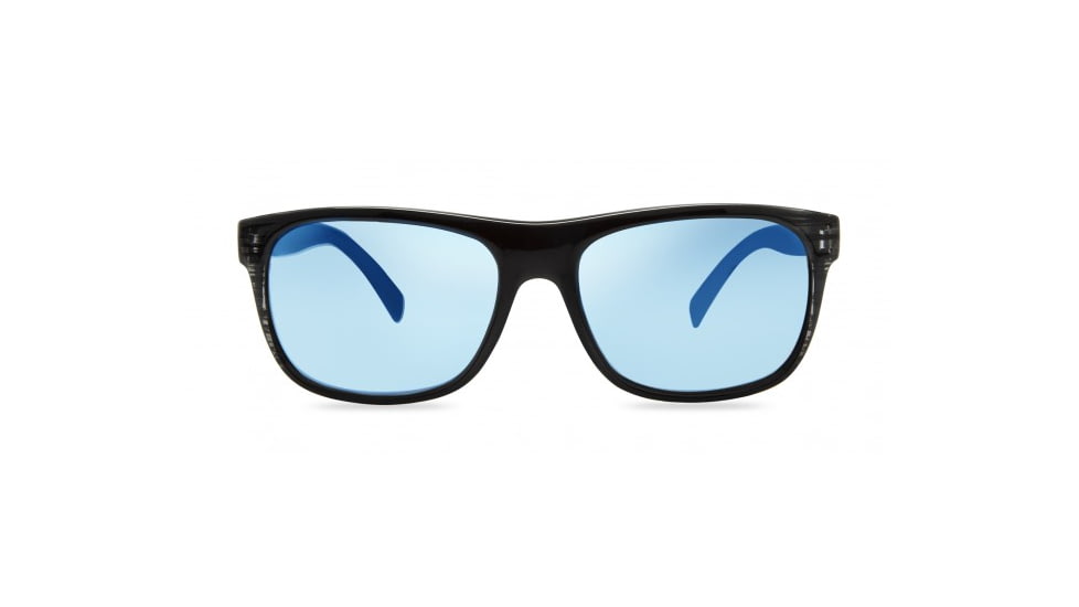 Revo Lukee Sunglasses, Black Woodgrain Frame, Blue Water Lens, Polarized, RE 1020 01 BL