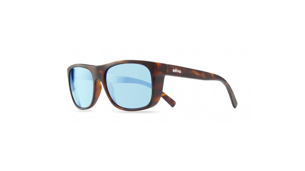 Revo Lukee Sunglasses, Dark Tortoise Frame, Blue Water Lens, Polarized, RE 1020 02 BL