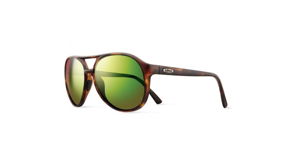 Revo Marx Single Vision Prescription Sunglasses, Dark Tortoise Frame, Polarized, RE 1059 02 GNSV