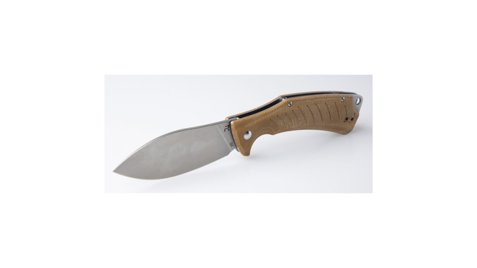 Revo Ness Linerlock Brown Micarta