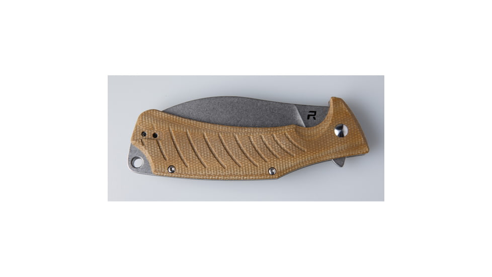 Revo Ness Linerlock Brown Micarta