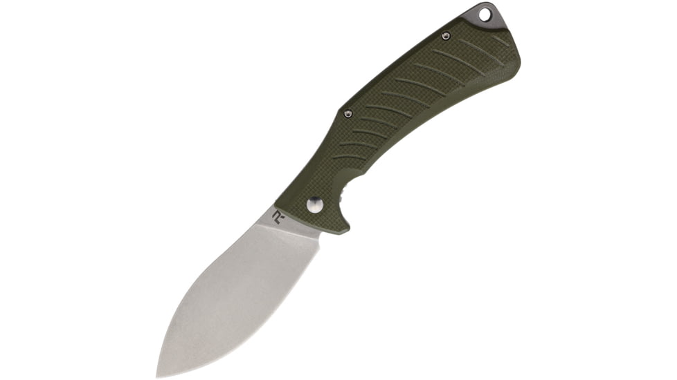 Revo Ness Linerlock Folding Knife, OD green, OD green G10 handle, NESSMUODG