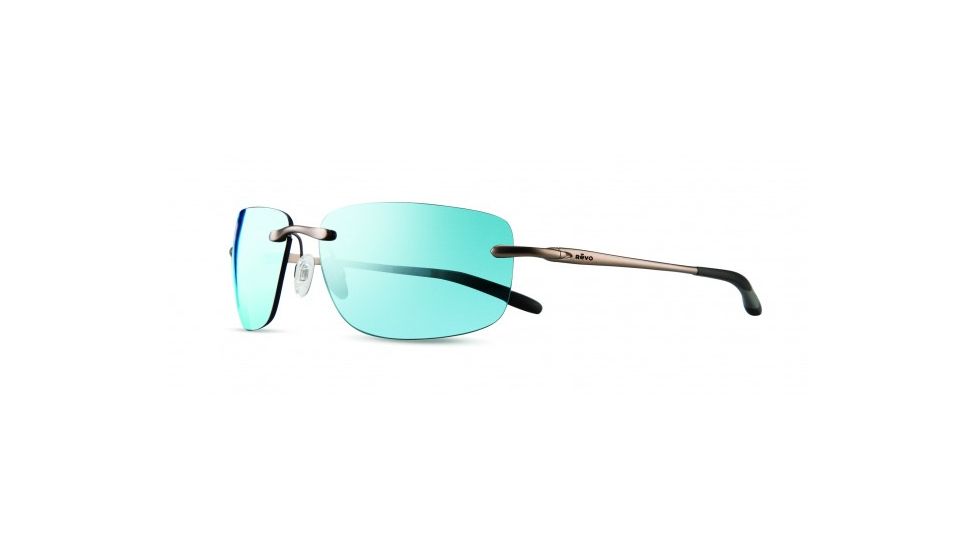 Revo Outlander S Single Vision Prescription Sunglasses, Light Gunmetal Frame, Polarized, RE 1032 00 BLSV