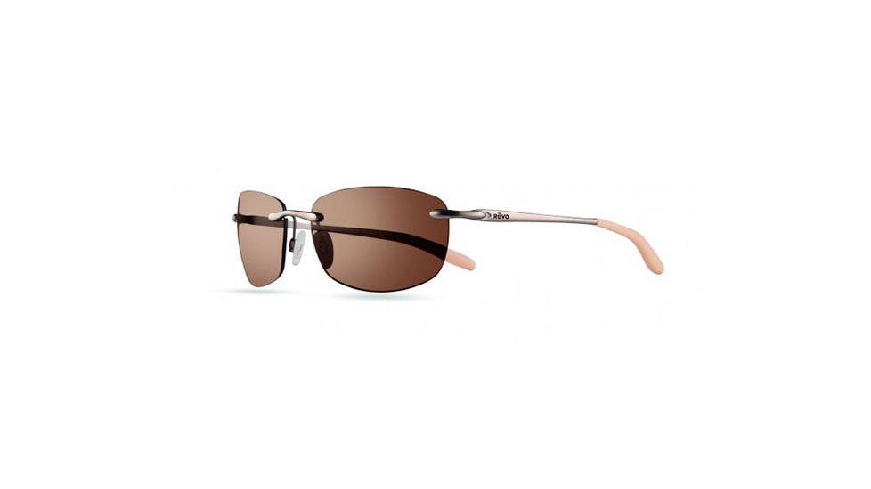 Revo Outlander S Single Vision Prescription Sunglasses, Light Sand Frame, Polarized, RE 1032 22 BRSV