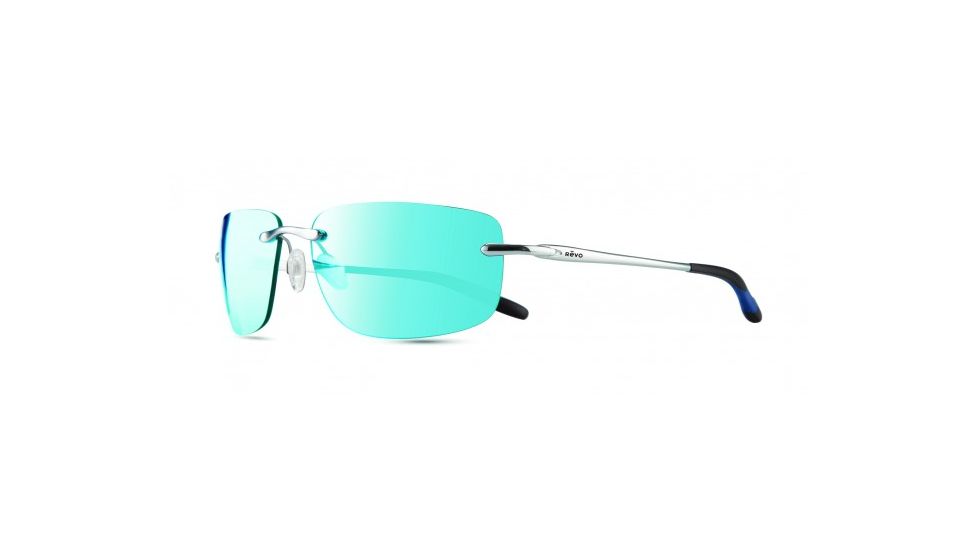 Revo Outlander Sunglasses, Chrome Frame, Blue Water Lens, Polarized, RE 1029 03 BL
