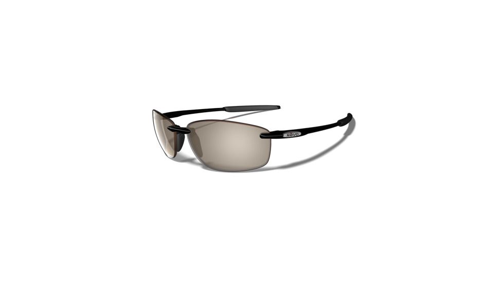 Revo Overhang Polished Black Nylon Frame, Graphite Lens Sunglasses - RE4044-01