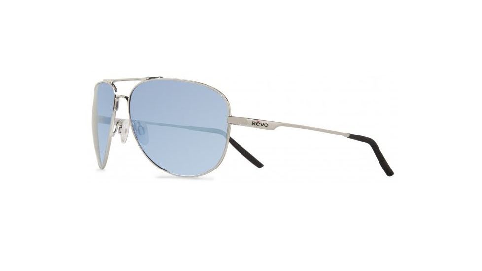 Revo Polarized Windspeed Sunglasses, Glass, Chrome Frame, Blue Water Lens RE3087-03-GBL
